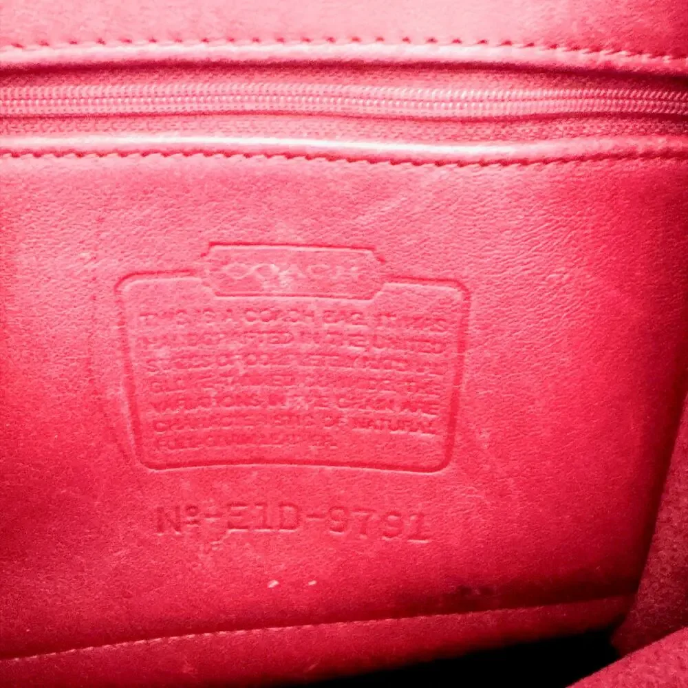 VINTAGE COACH LEATHER DAYPACK BACKPACK - RED